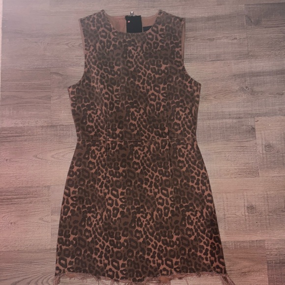 Denim X Alexander Wang - Leopard Dress - Size 8 - in PERFECT condition - Picture 1 of 5